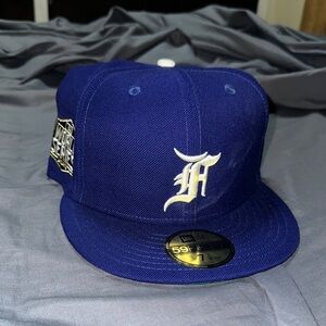 New Era Blue and White Cap